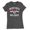 US Air Force Vintage Arch Women's T-Shirt - Heather Dark Grey