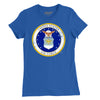 USAF Vintage Emblem Women's T-shirt - Royal Blue