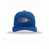 F-15 Aircraft Flag Royal & Silver Patch Structured Trucker - ROYAL/WHITE