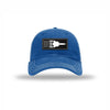 SR-71 Aircraft Flag Carbon Fiber Patch Soft Mesh Trucker - ROYAL/WHITE