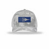 B-1 Aircraft Flag Royal & Silver Patch Camo Structured Trucker - WHITE CAMO/WHITE