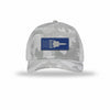 SR-71 Aircraft Flag Royal & Silver Patch Camo Structured Trucker - WHITE CAMO/WHITE