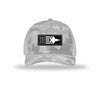 F-35 Aircraft Flag Carbon Fiber Patch Camo Structured Trucker - WHITE CAMO/WHITE