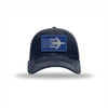 E-3 Aircraft Flag Royal & Silver Patch Soft Mesh Trucker - NAVY/WHITE