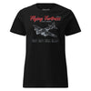 B-17g Flying Fortress Blueprint Womens T-Shirt - Black