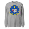 144th Airlift Squadron Long Sleeve T-Shirt - Heather Grey