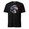 Flight Helmet Flag T-Shirt - Black