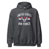 US Air Force Vintage Arch Hoodie - Dark Heather