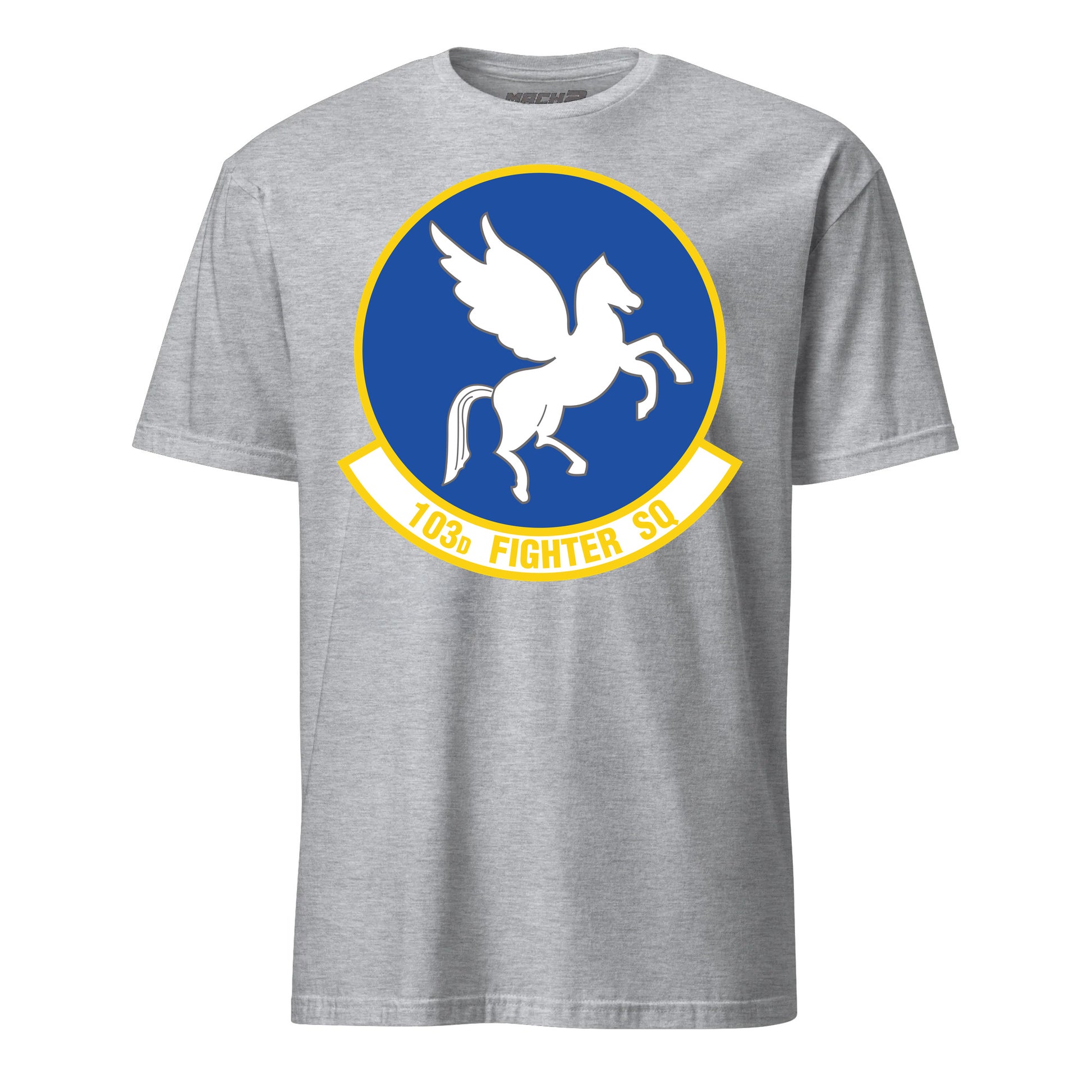 103rd Attack Squadron T-Shirt — Heather Grey front mockup