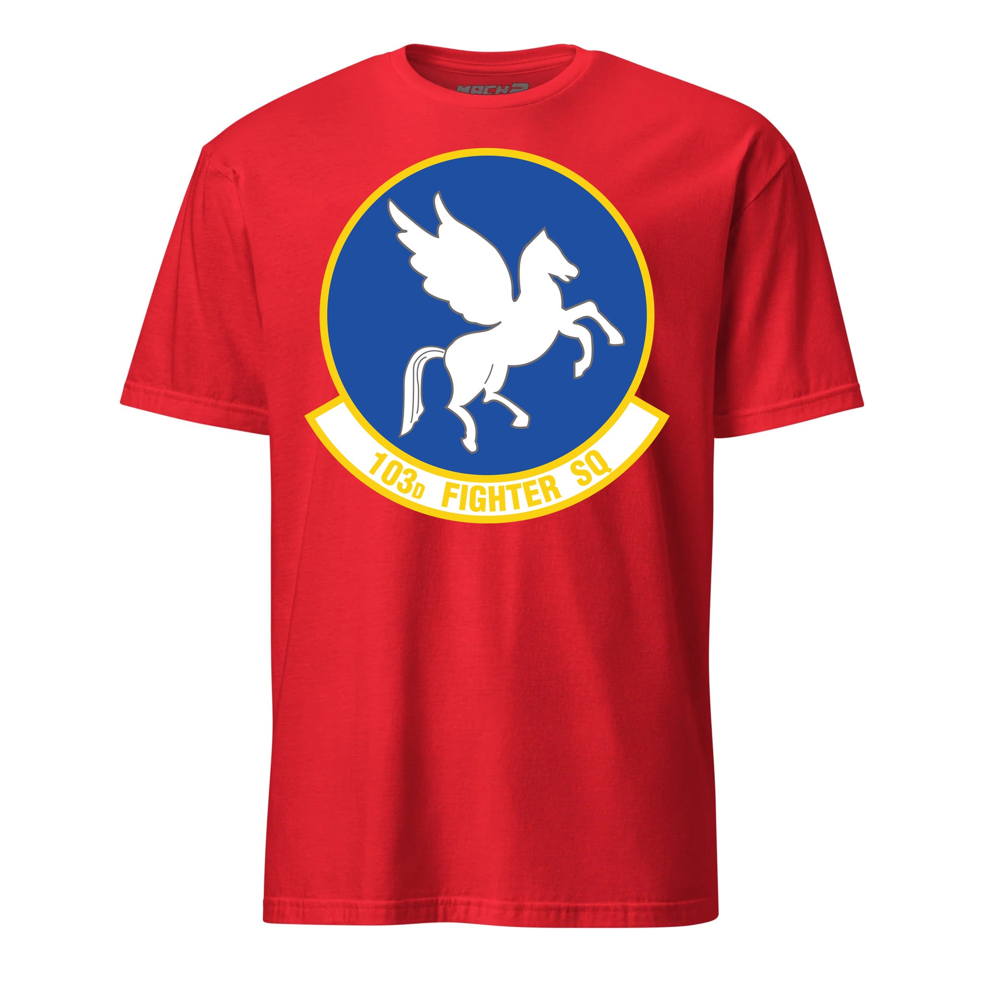 103rd Attack Squadron T-Shirt — Red front mockup