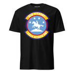 105th Attack Squadron T-Shirt — Black front mockup