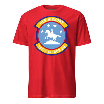 105th Attack Squadron T-Shirt — Red front mockup