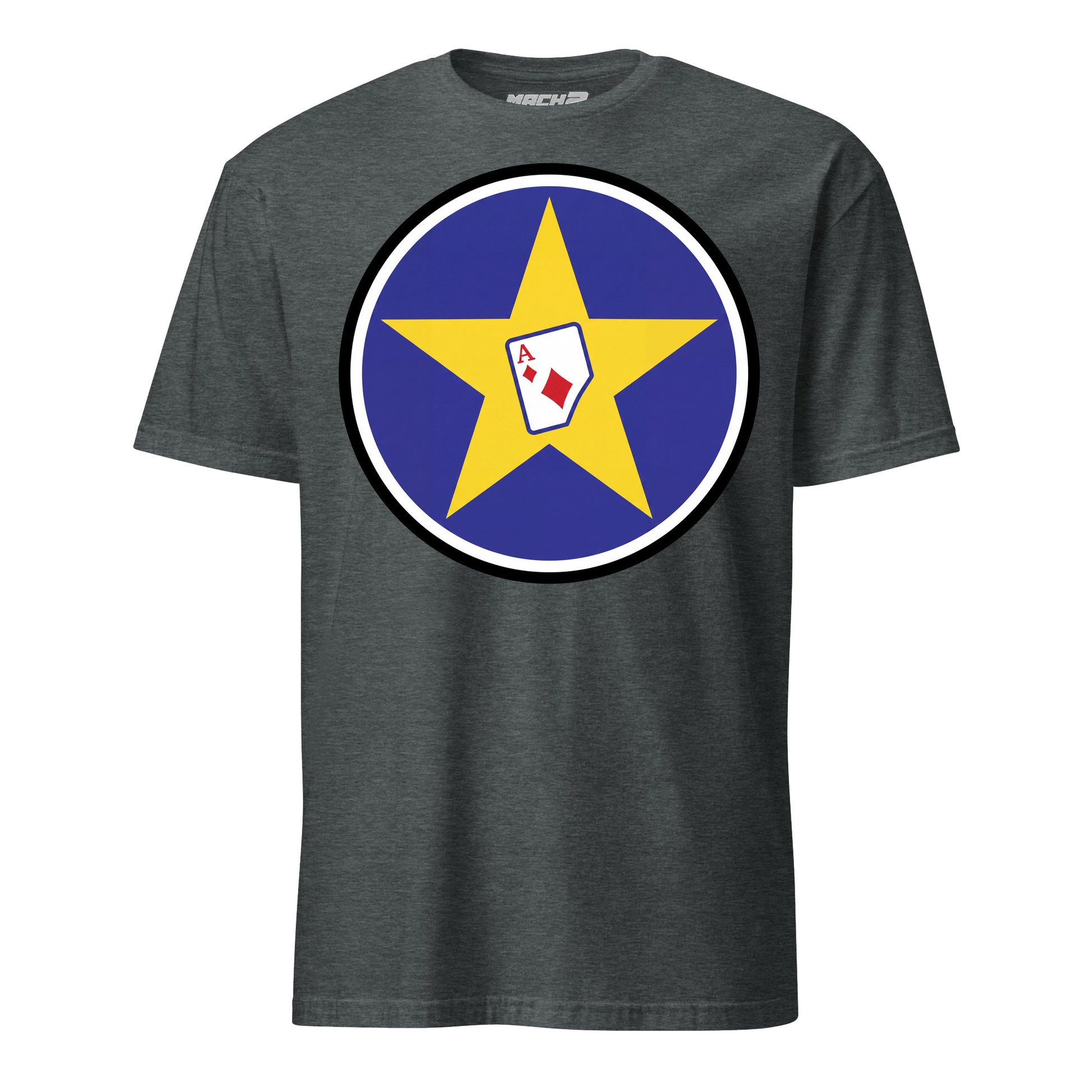 111th Attack Squadron T-Shirt — Charcoal Heather front mockup
