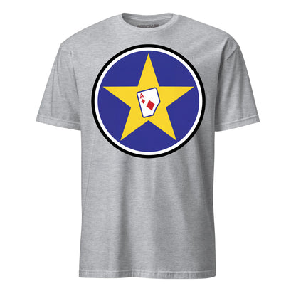 111th Attack Squadron T-Shirt — Heather Grey front mockup