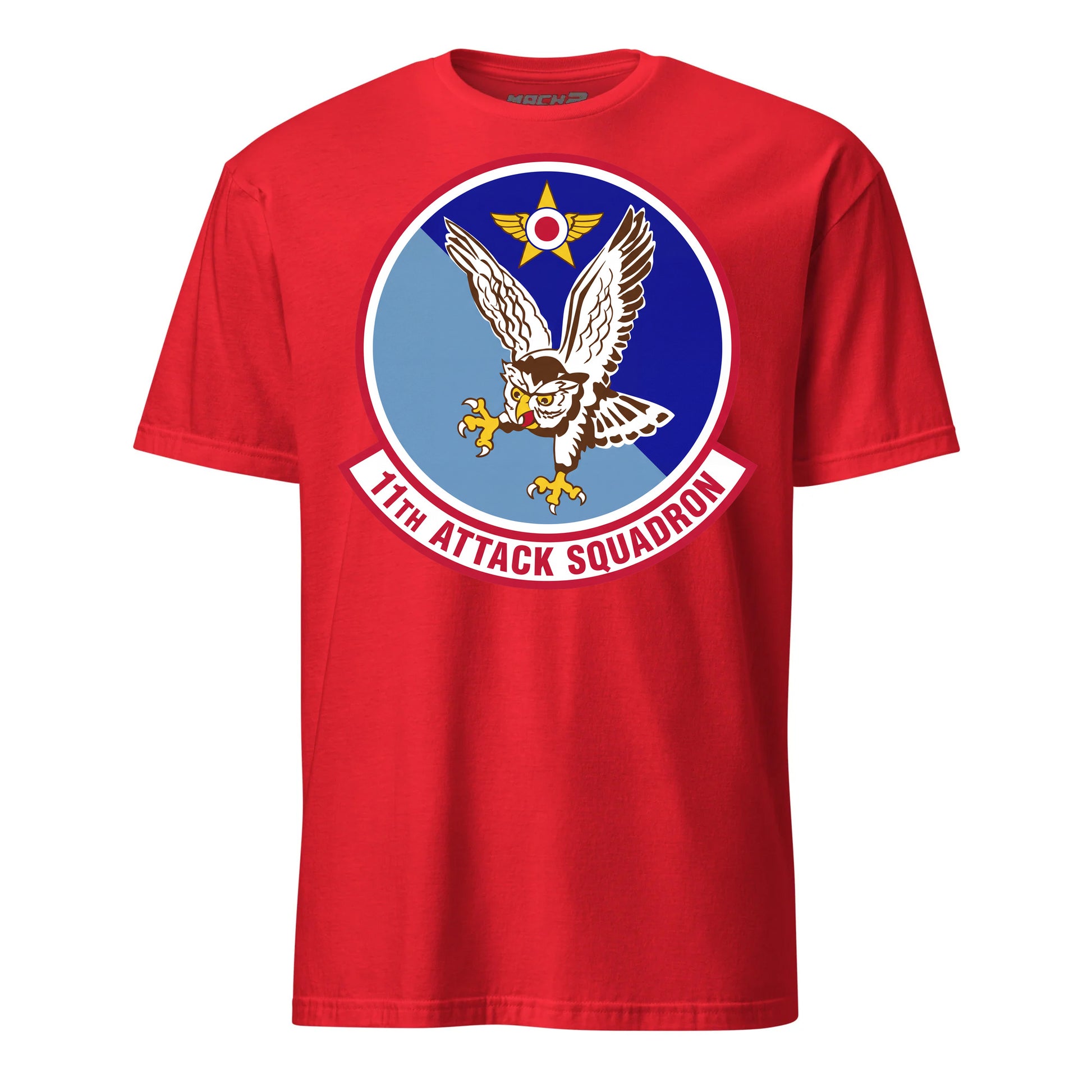 11th Attack Squadron T-Shirt — Red front mockup