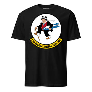 11th Tactical Missile Squadron T-Shirt — Black front mockup