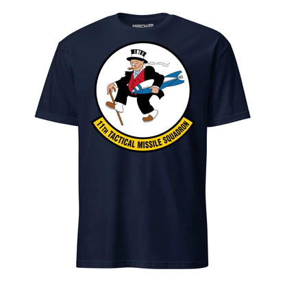 11th Tactical Missile Squadron T-Shirt — Navy front mockup