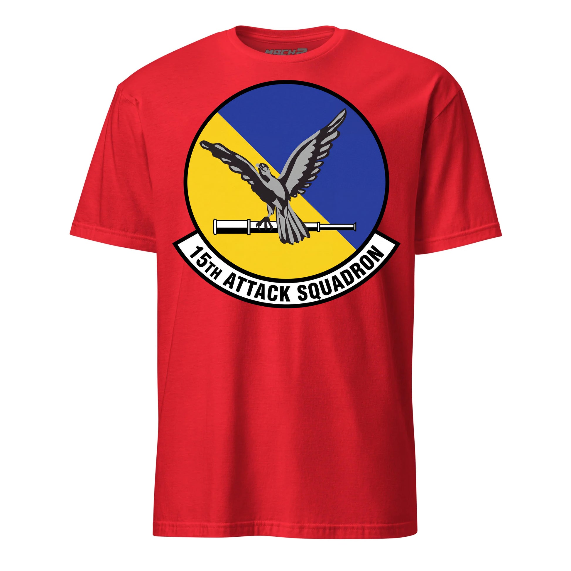 15th Attack Squadron T-Shirt — Red front mockup