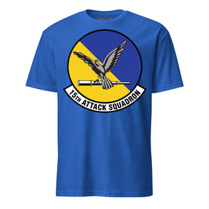 15th Attack Squadron T-Shirt — Royal front mockup