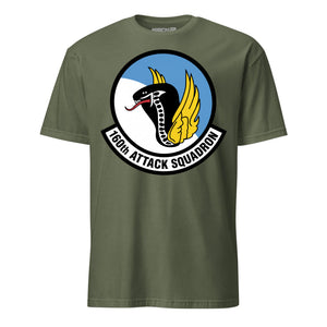 160th Attack Squadron T-Shirt — OD Green front mockup
