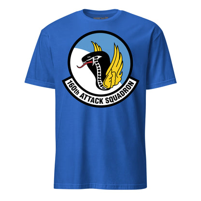 160th Attack Squadron T-Shirt — Royal front mockup