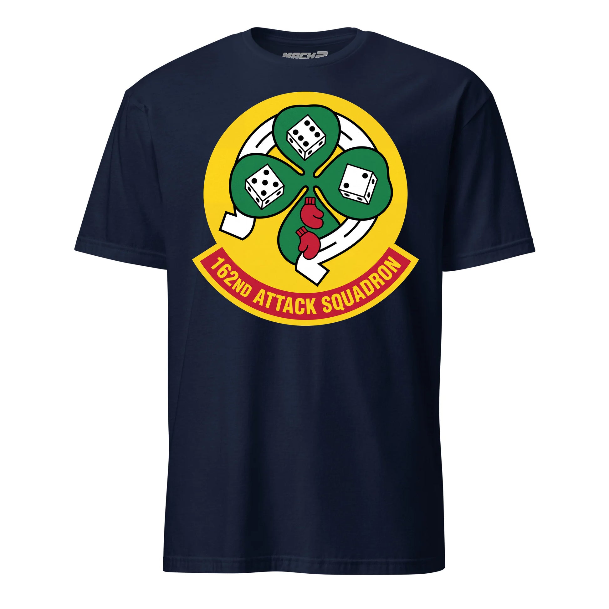 162nd Attack Squadron T-Shirt — Navy front mockup