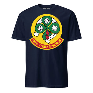 162nd Attack Squadron T-Shirt — Navy front mockup