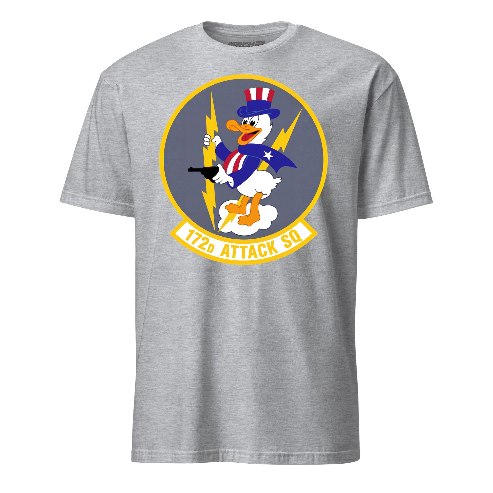172nd Attack Squadron T-Shirt — Heather Grey front mockup