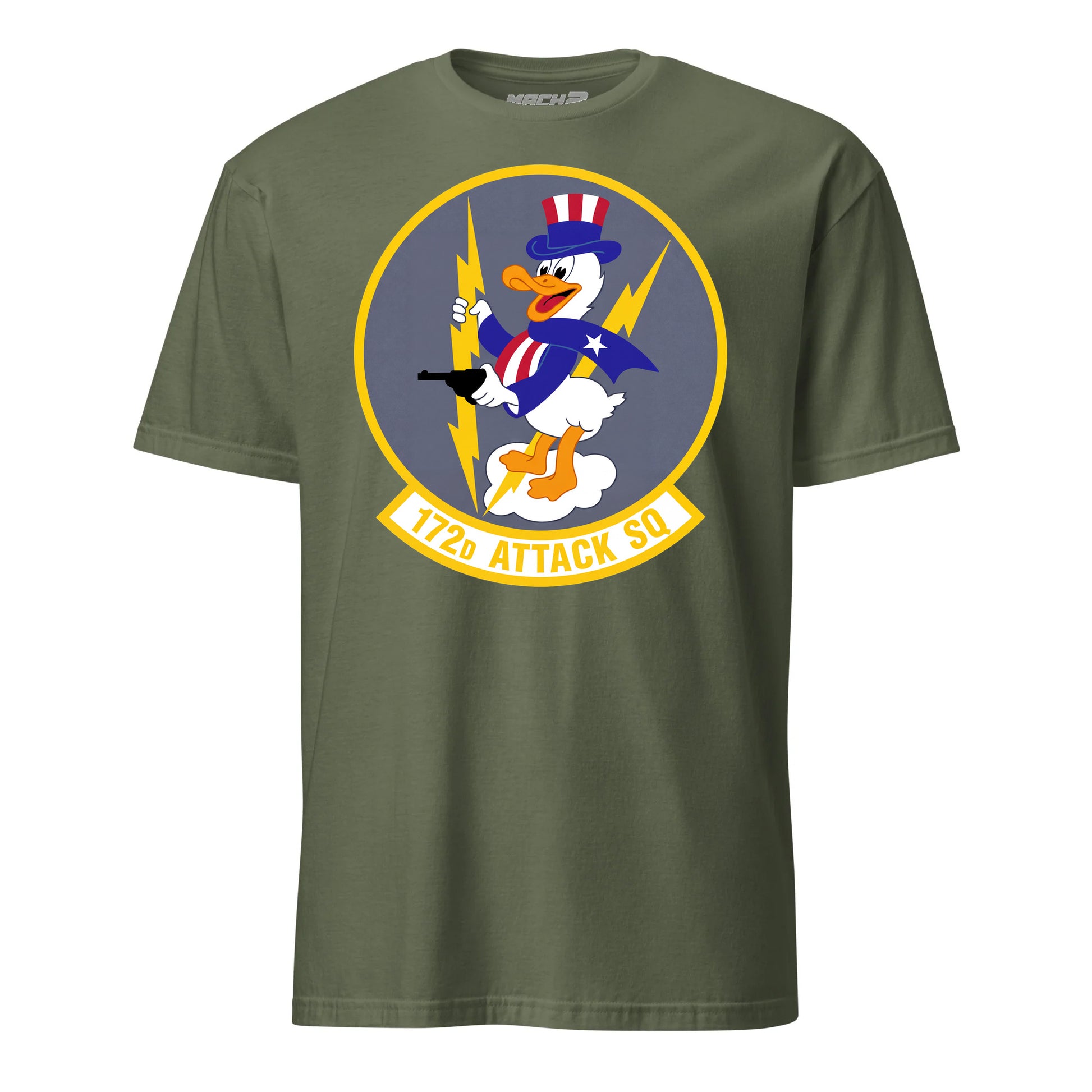 172nd Attack Squadron T-Shirt — OD Green front mockup