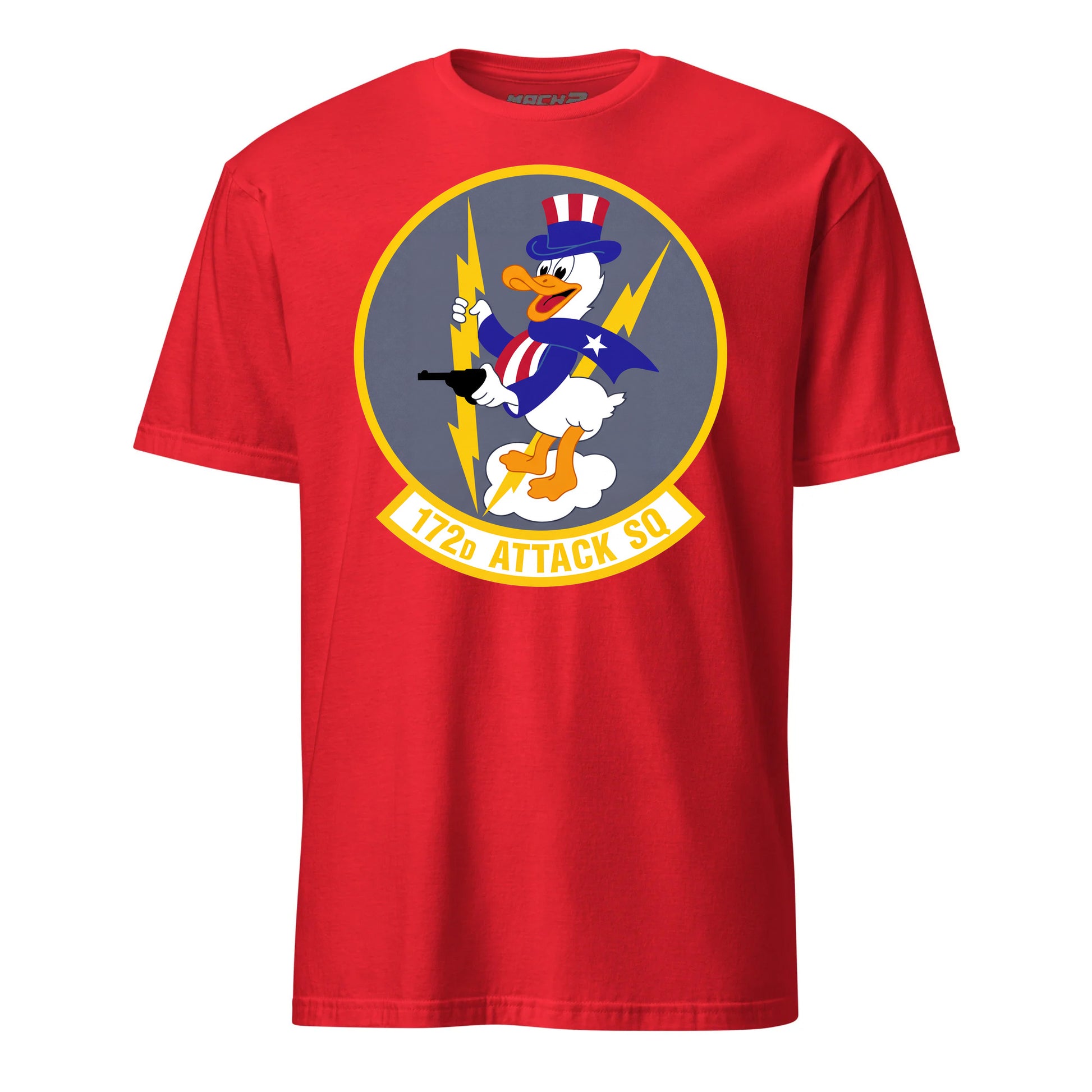 172nd Attack Squadron T-Shirt — Red front mockup