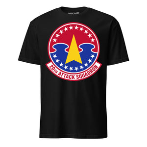 20th Attack Squadron T-Shirt — Black front mockup