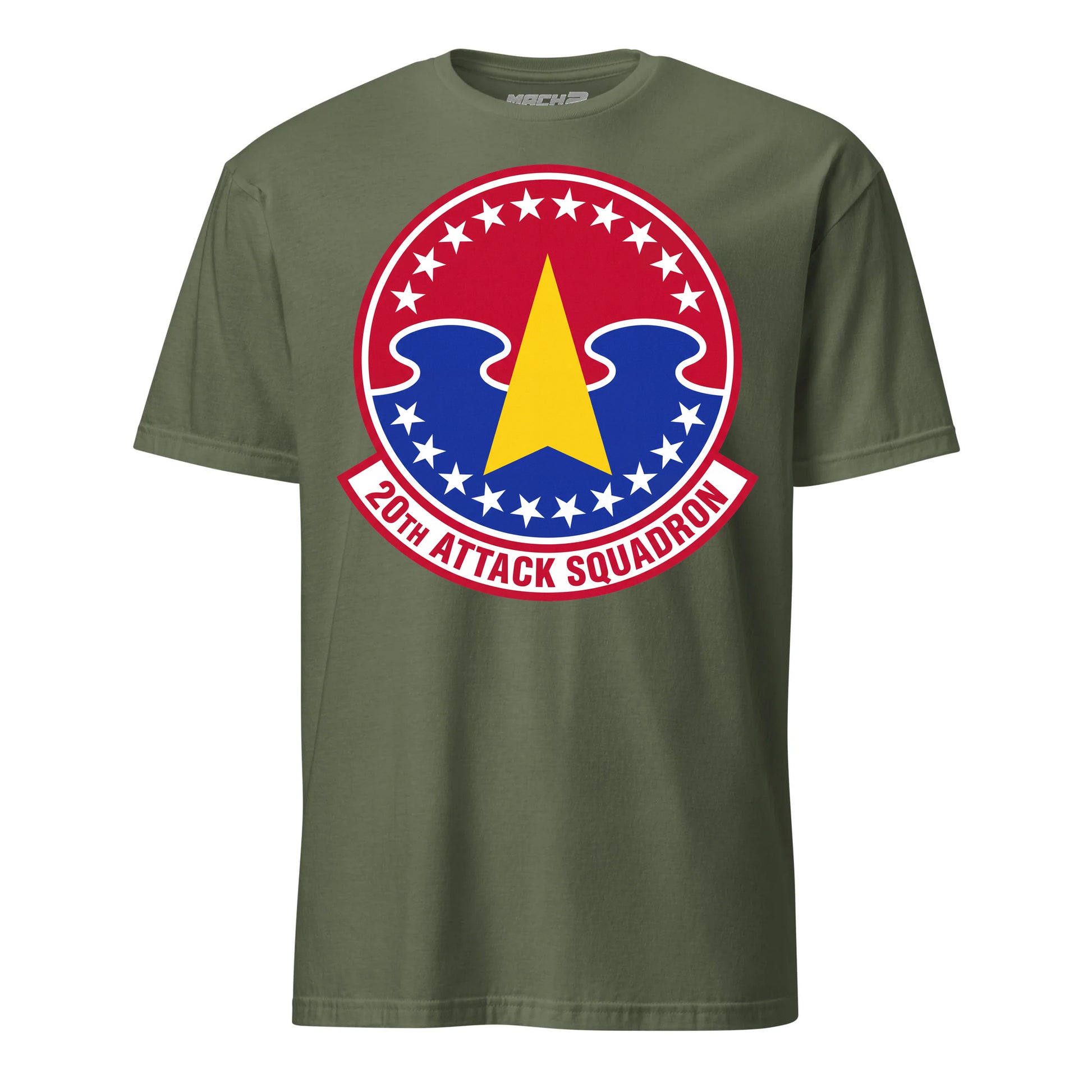 20th Attack Squadron T-Shirt — OD Green front mockup