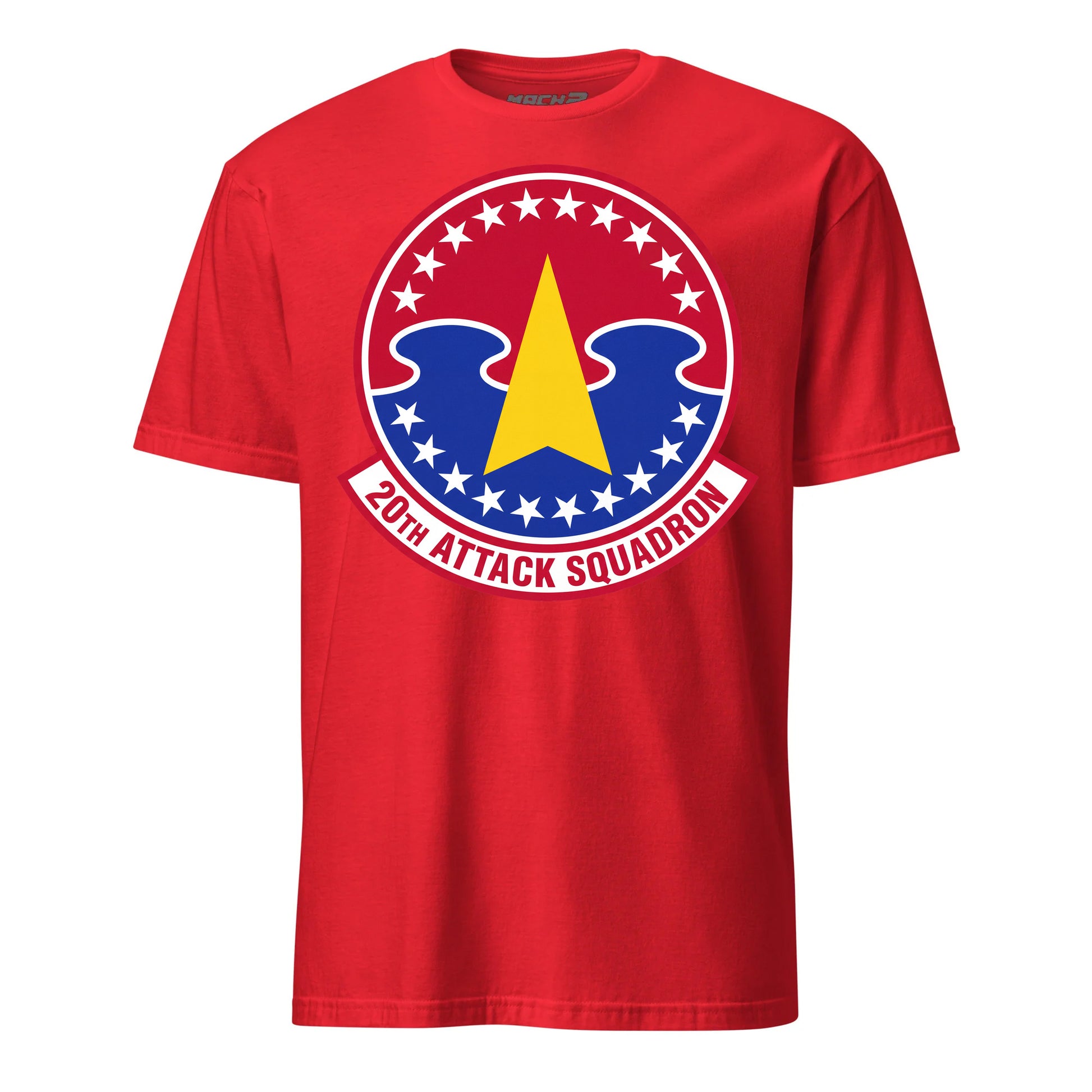 20th Attack Squadron T-Shirt — Red front mockup