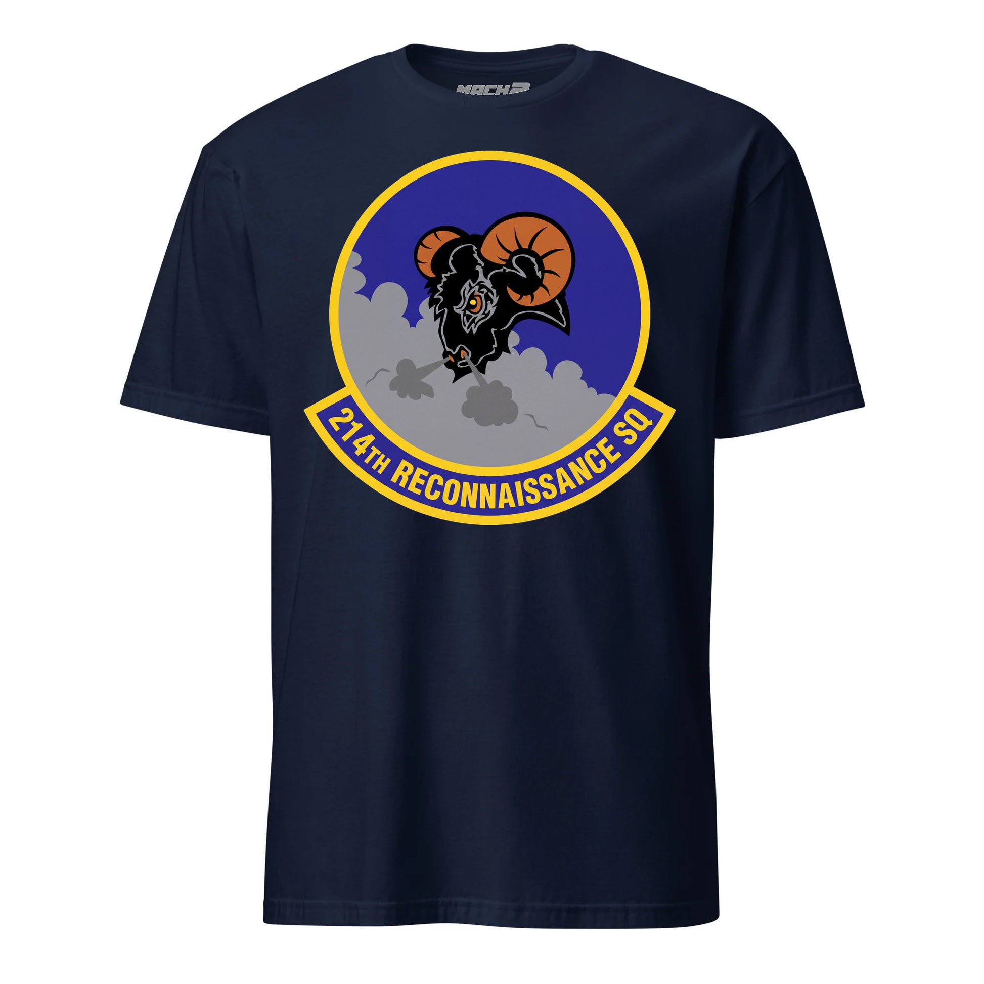 214th Attack Squadron T-Shirt — Navy front mockup