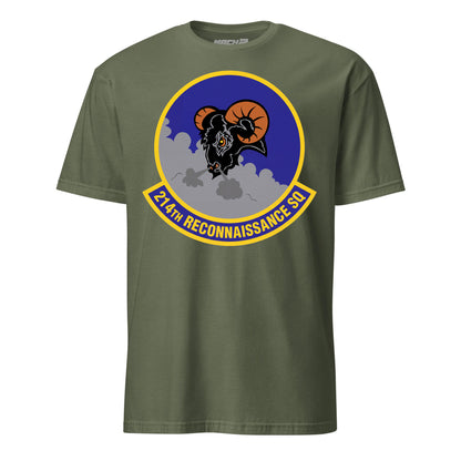 214th Attack Squadron T-Shirt — OD Green front mockup
