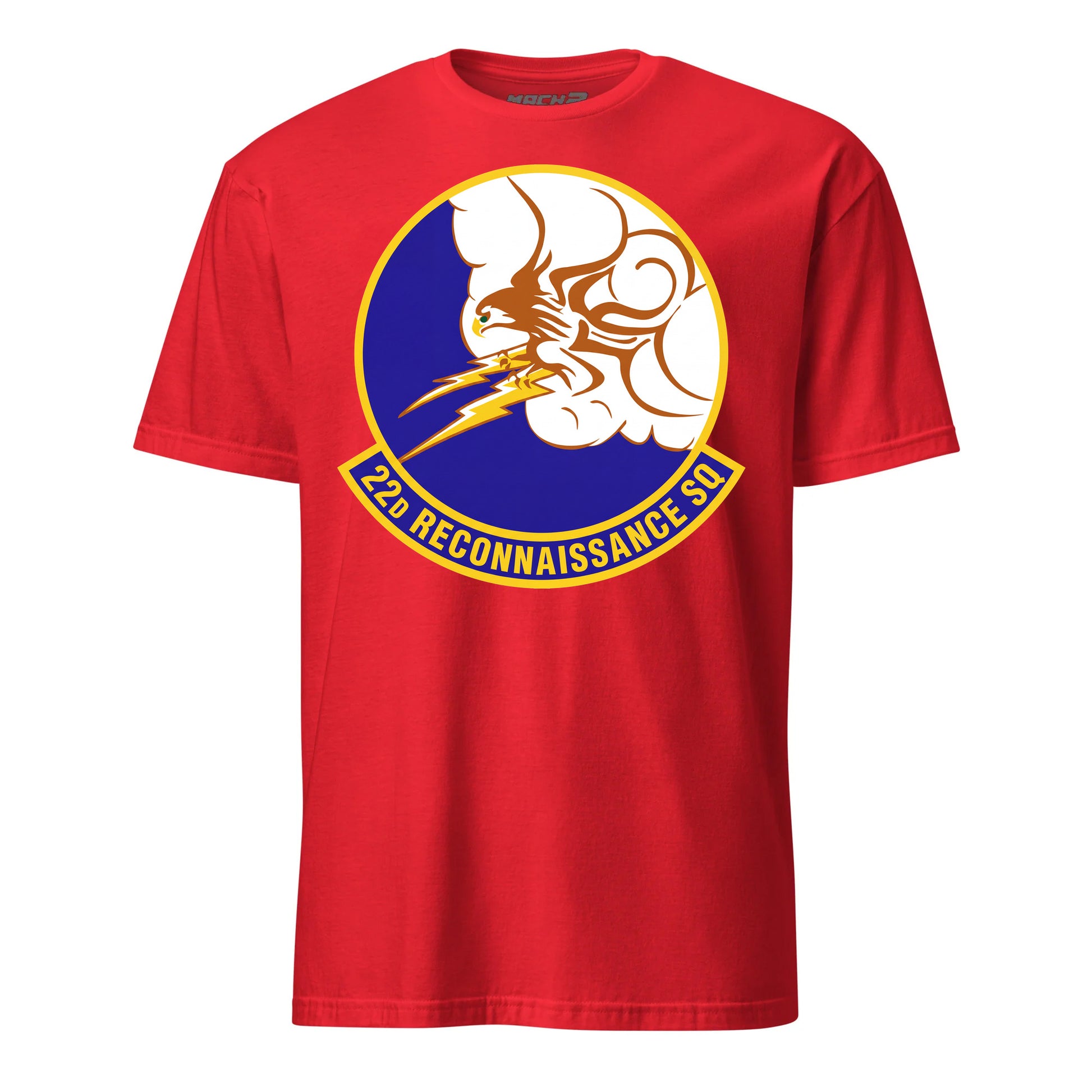 22nd Attack Squadron T-Shirt — Red front mockup