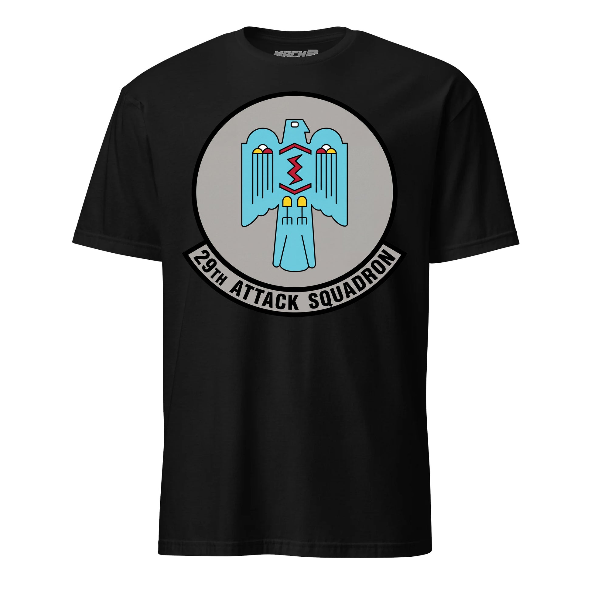 29th Attack Squadron T-Shirt — Black front mockup