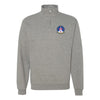 374th Missile Squadron Quarter Zip Sweatshirt - Heather Grey