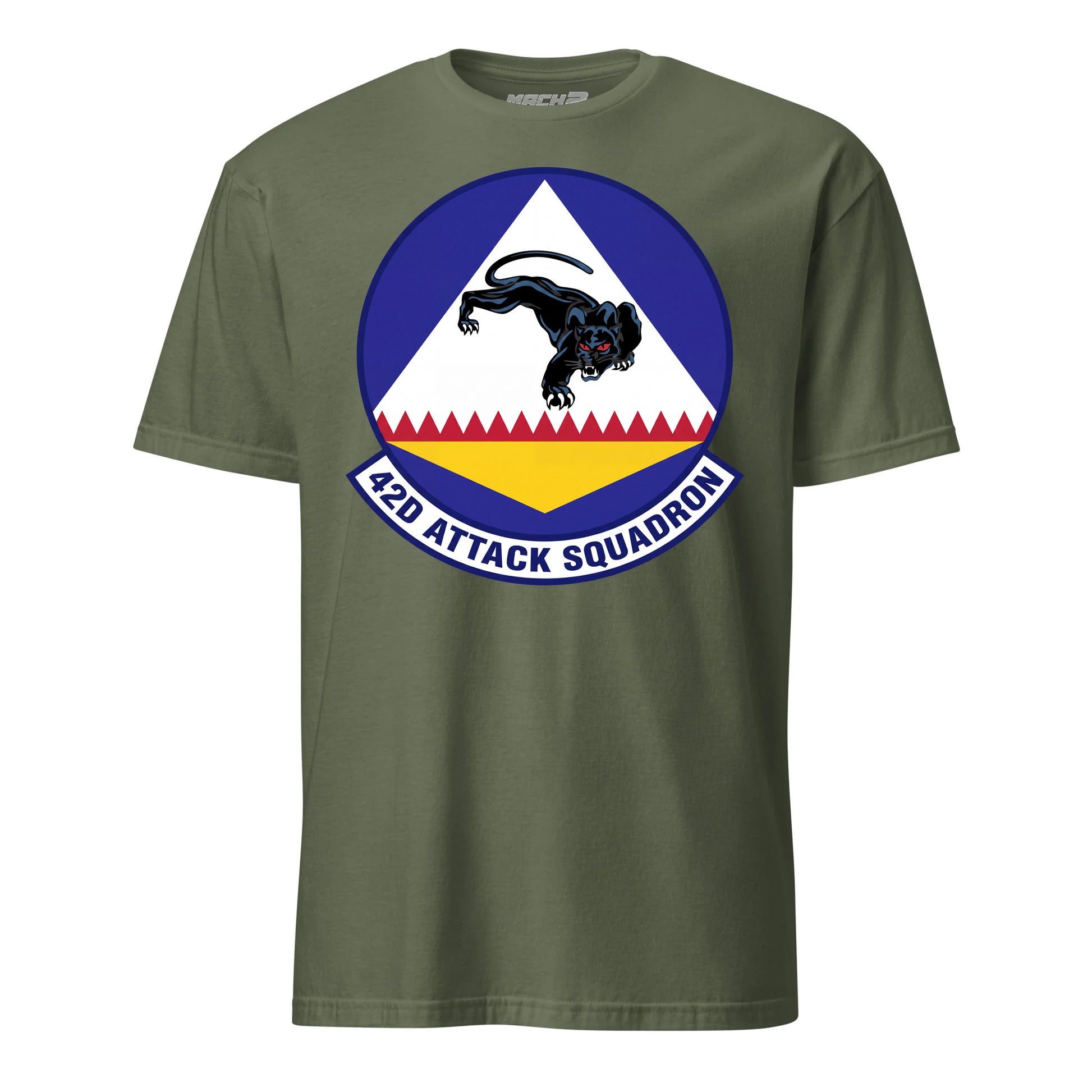 42nd Attack Squadron T-Shirt — OD Green front mockup