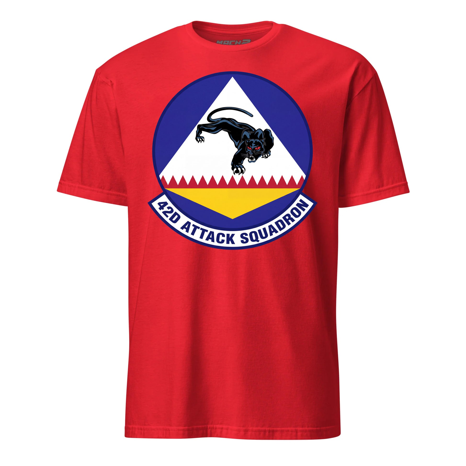 42nd Attack Squadron T-Shirt — Red front mockup