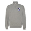 446th Missile Squadron Quarter Zip Sweatshirt - Heather Grey