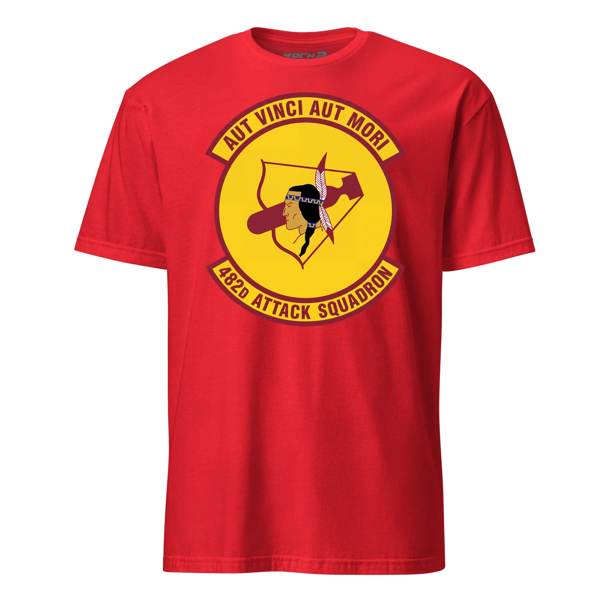 482nd Attack Squadron T-Shirt — Red front mockup
