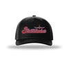 KC-135 Stratotanker Vintage Script 5-Panel Trucker Hat - BLACK/BLACK