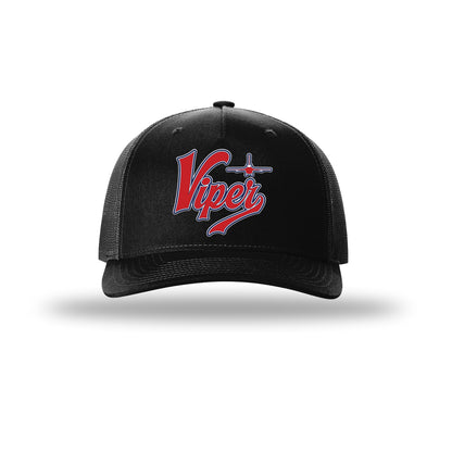 F-16 Viper Vintage Script 5-Panel Trucker Hat