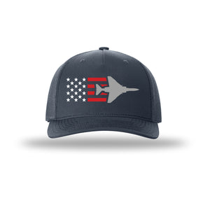 F-4 Phantom Aircraft Flag 5-Panel Trucker Hat