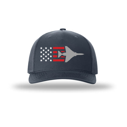 F-4 Phantom Aircraft Flag 5-Panel Trucker Hat