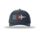 F-16 Viper Aircraft Flag 5-Panel Trucker Hat