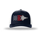 F-22 Raptor Aircraft Flag 5-Panel Trucker Hat