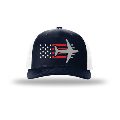 C-17 Globemaster Aircraft Flag 5-Panel Trucker Hat