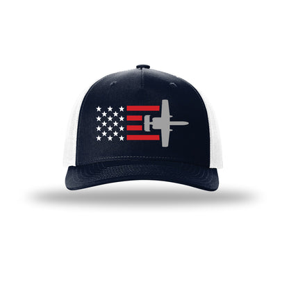 A-10 Thunderbolt II Aircraft Flag 5-Panel Trucker Hat